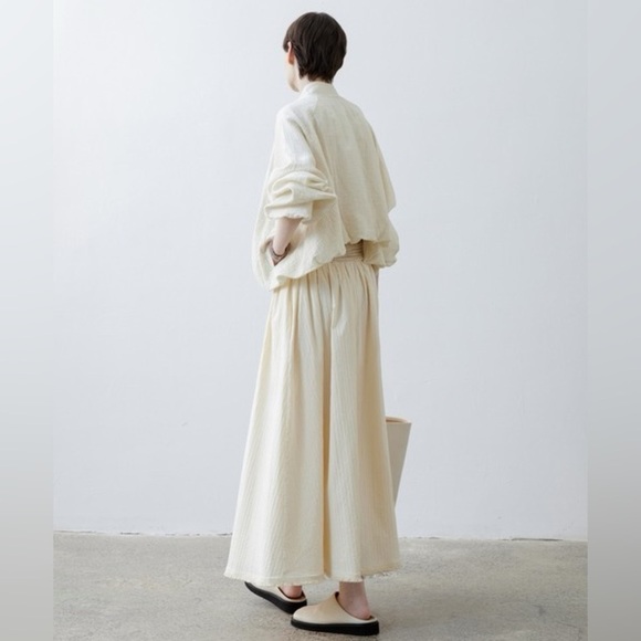 Tageechita zip up Jacket Balloon Sleeve Willow Blouson white cream neutral large - Picture 8 of 13